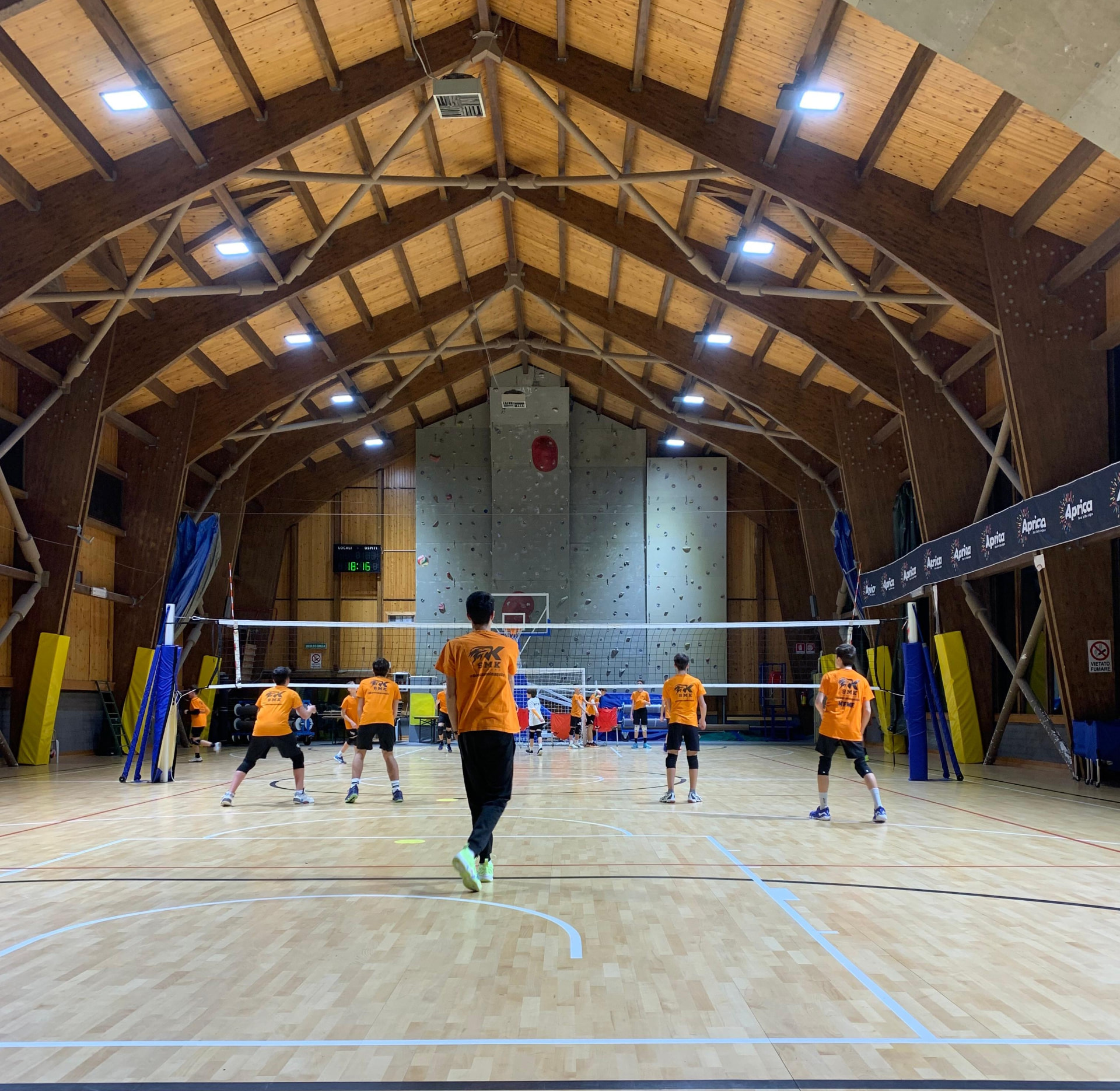 Ritiro Aprica — partita di pallavolo